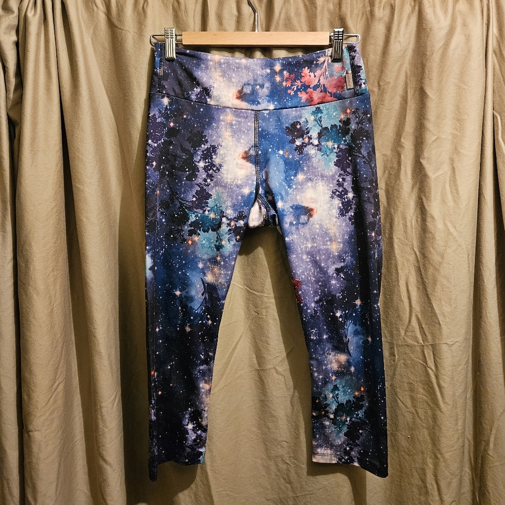 KOS, Women's Size Medium, Blue Print Legging